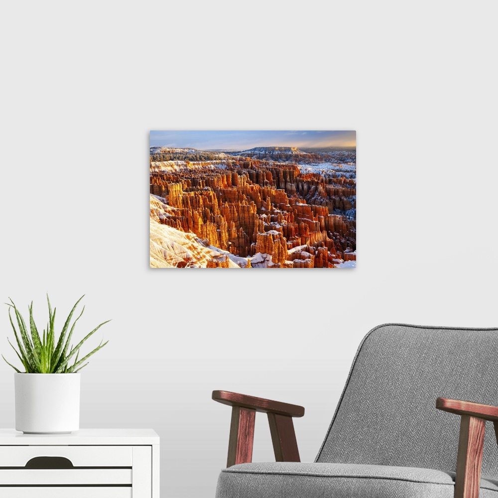 A modern room featuring Winter Morning, Bryce Canyon National Park, Utah