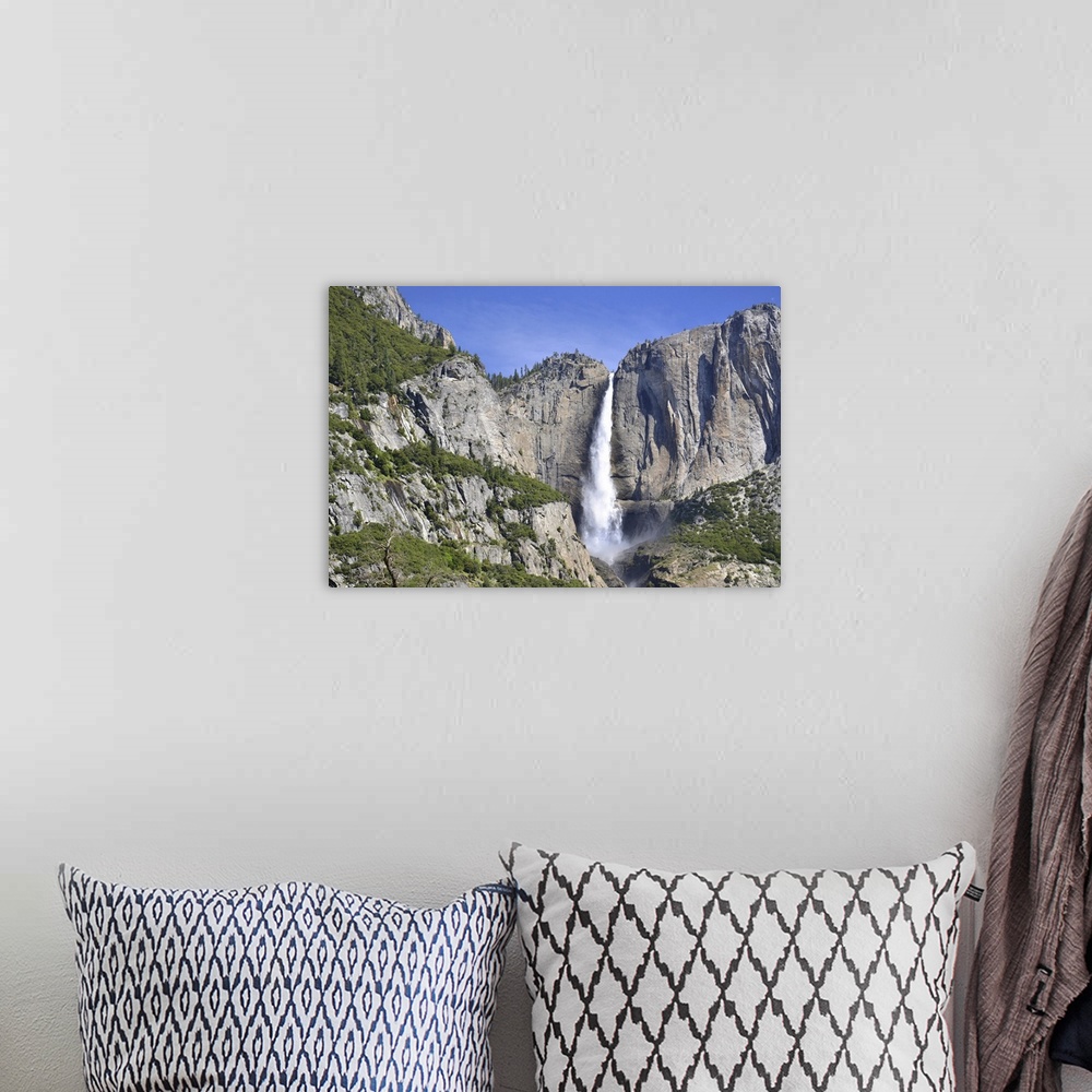A bohemian room featuring Yosemite Falls In Yosemite Valley, National Park