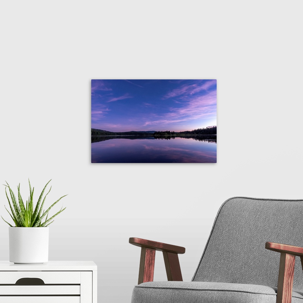 A modern room featuring Lake Twilight