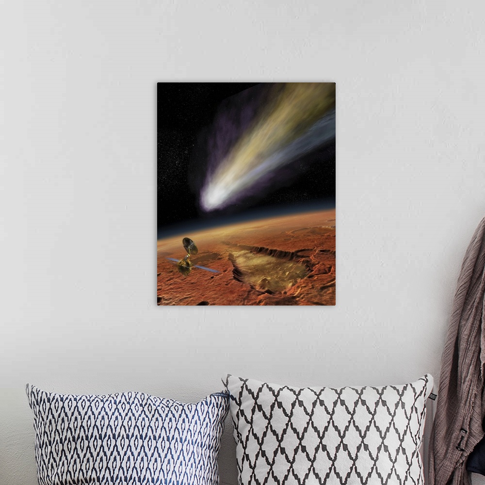 A bohemian room featuring 2014 Comet over Aromatum, Mars.