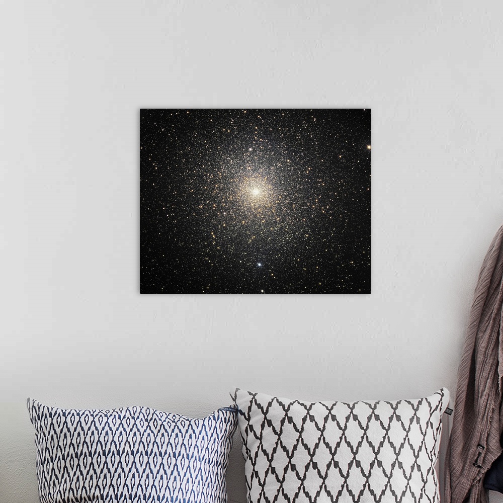 A bohemian room featuring 47 Tucanae NGC104 Globular Cluster in Tucana