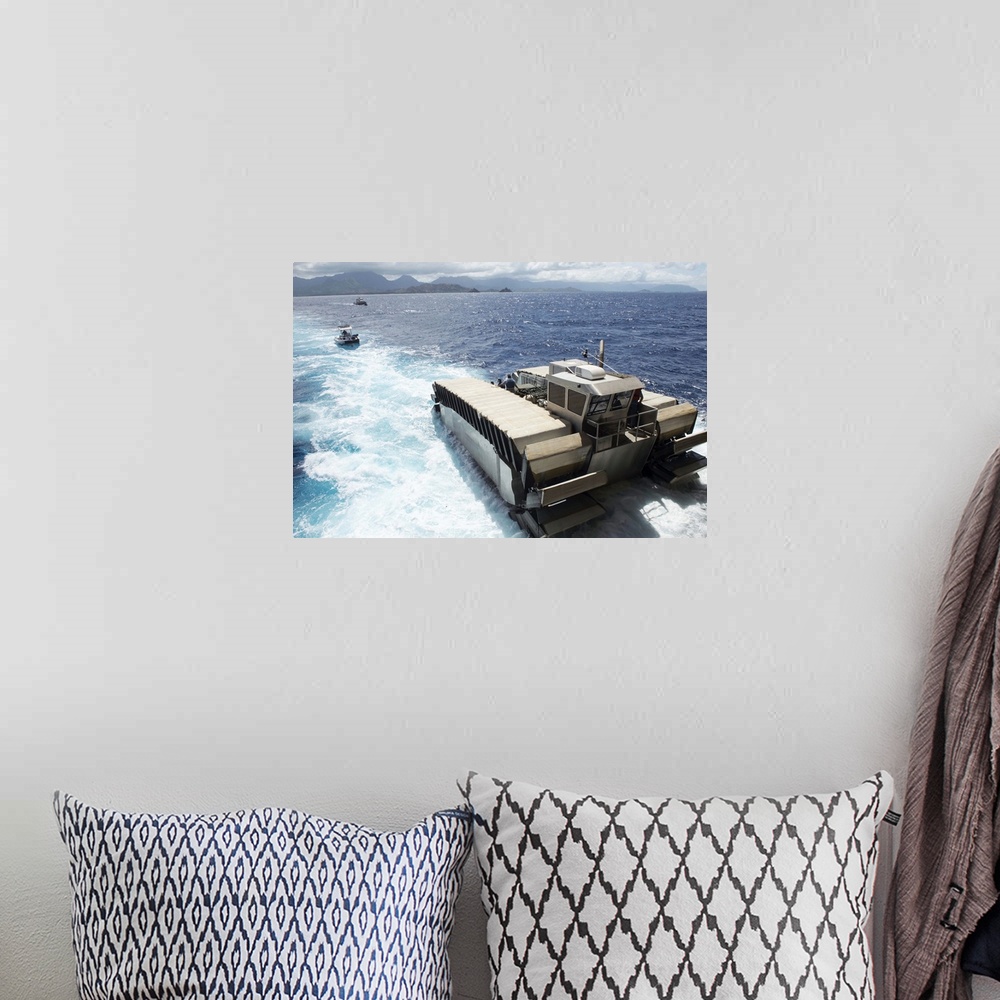 A bohemian room featuring Pacific Ocean, July 11, 2014 - A half-scale ultra heavy-lift amphibious connector (UHAC), an amph...