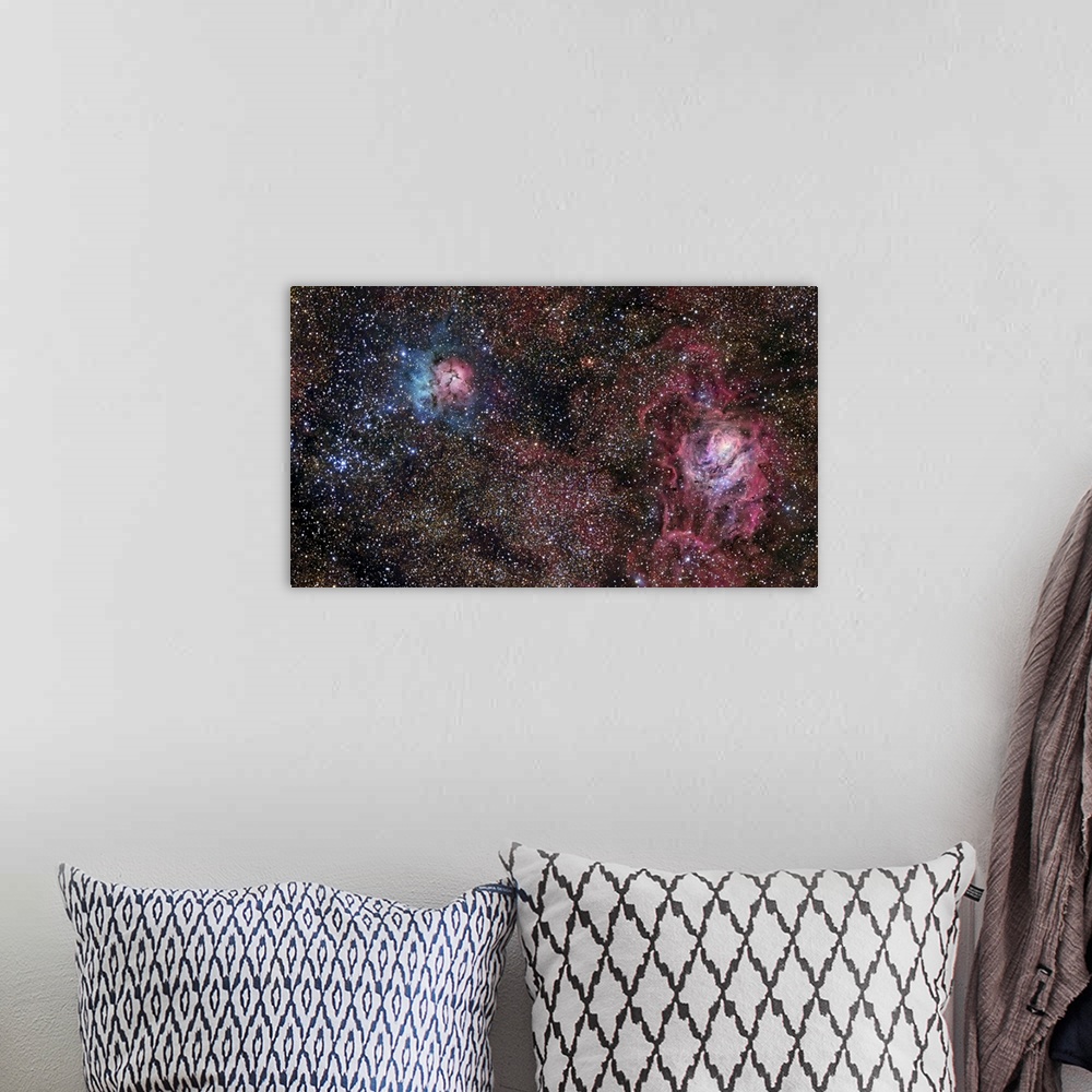 A bohemian room featuring A star forming region in the constellation of Sagittarius