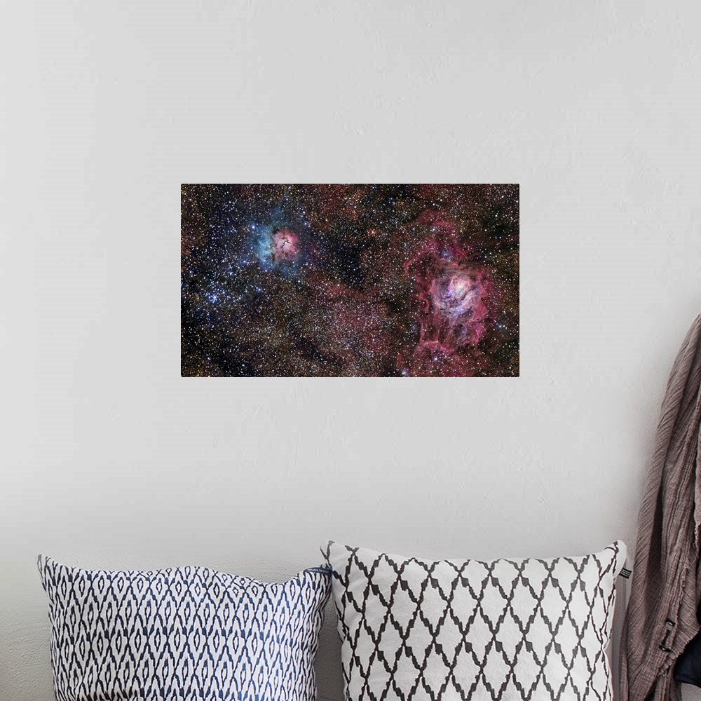 A bohemian room featuring A star forming region in the constellation of Sagittarius
