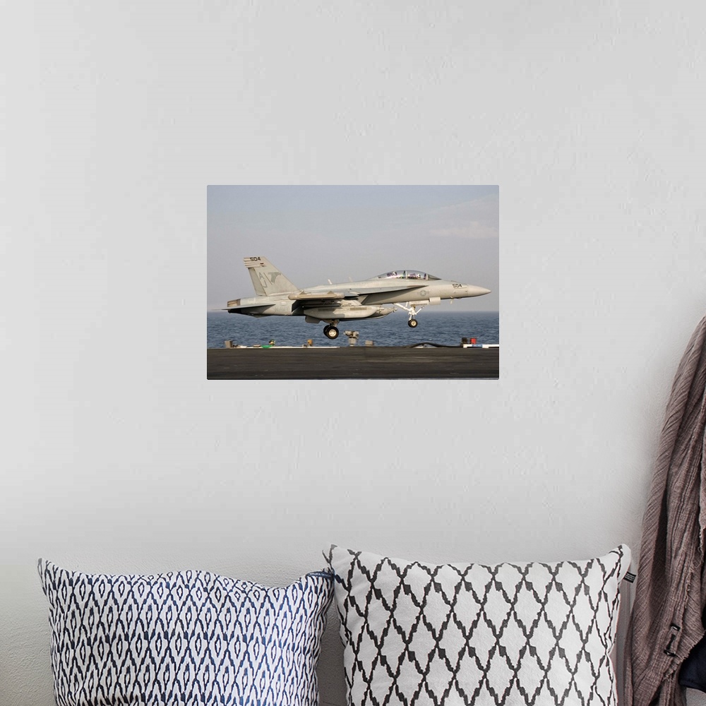 A bohemian room featuring Persian Gulf, October 30, 2011 - An EA-18G taking off from the flight deck of USS George H.W. Bush.
