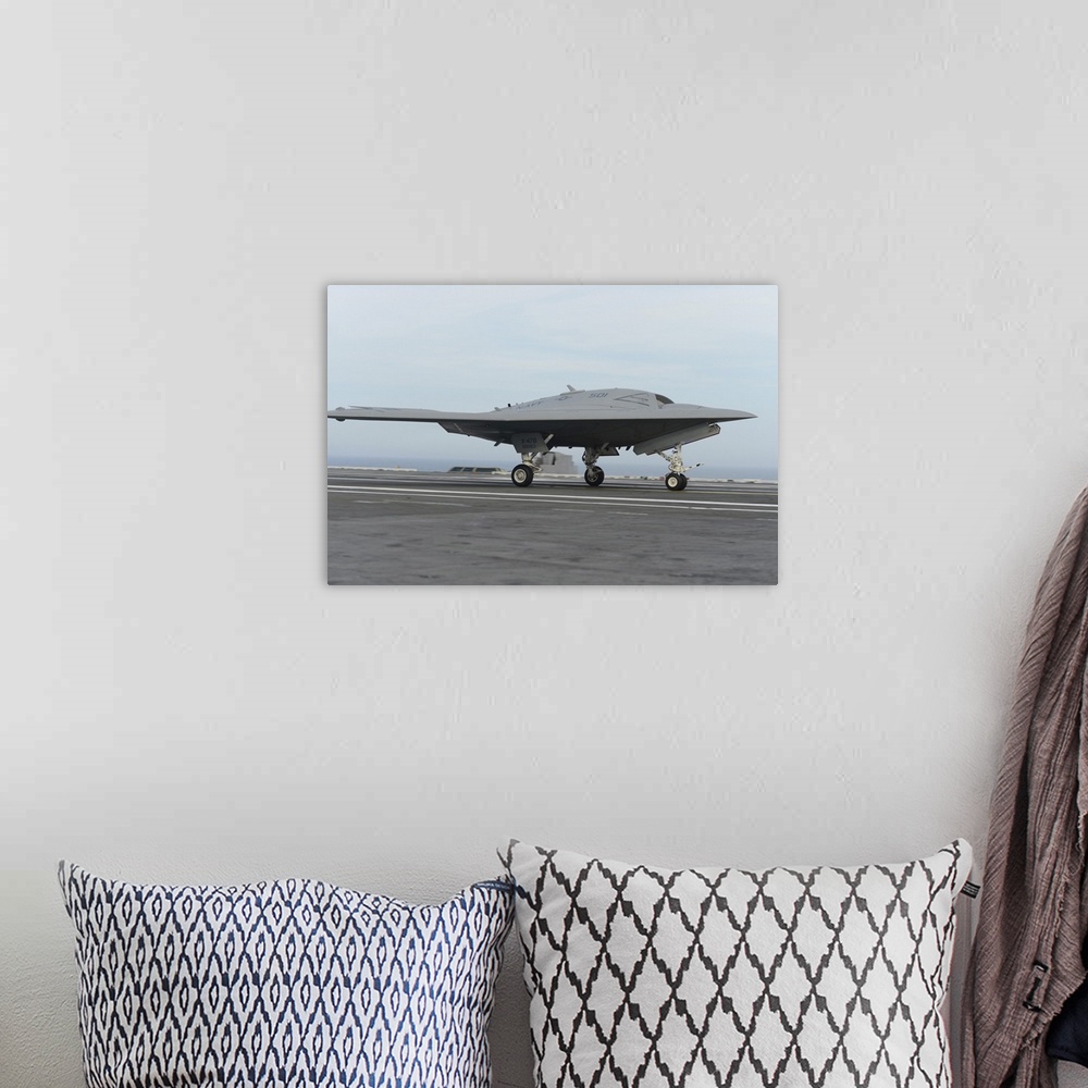 A bohemian room featuring Atlantic Ocean, May 21, 2013 - An X-47B Unmanned Combat Air System (UCAS) demonstrator conducts a...