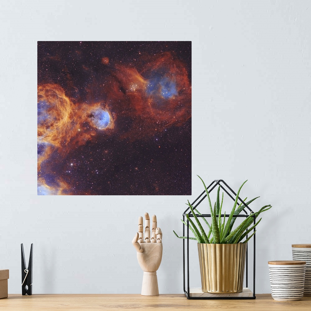 A bohemian room featuring Around Eta Carinae Nebula