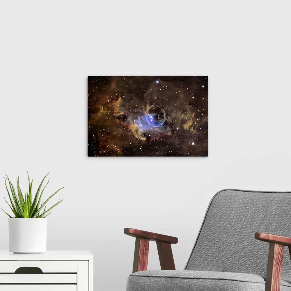 A modern room featuring Bubble nebula