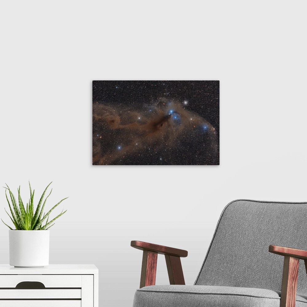 A modern room featuring Dark nebula in the constellation of Sagittarius.