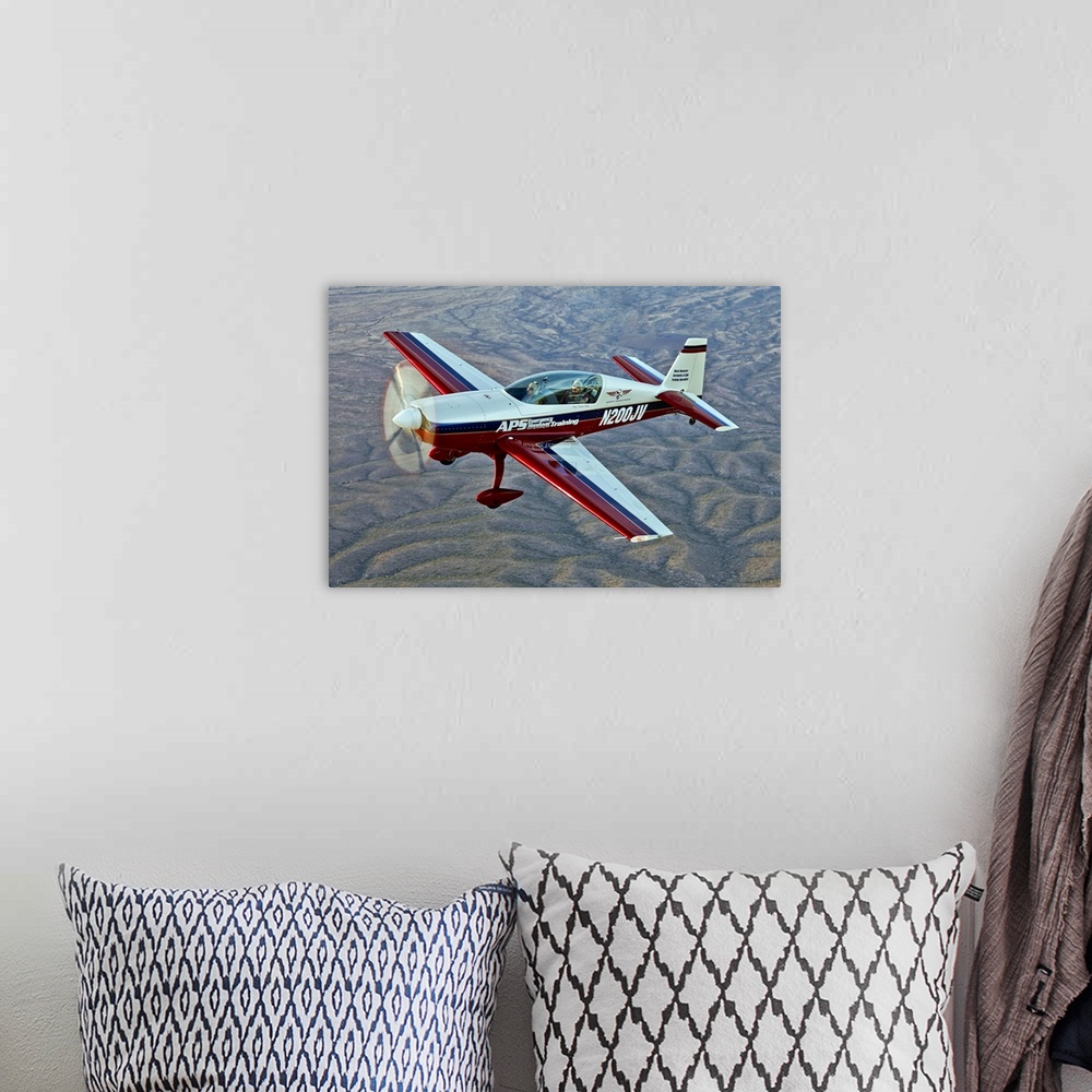 A bohemian room featuring Extra 300 aerobatic aircraft from APS Training in Mesa, Arizona.