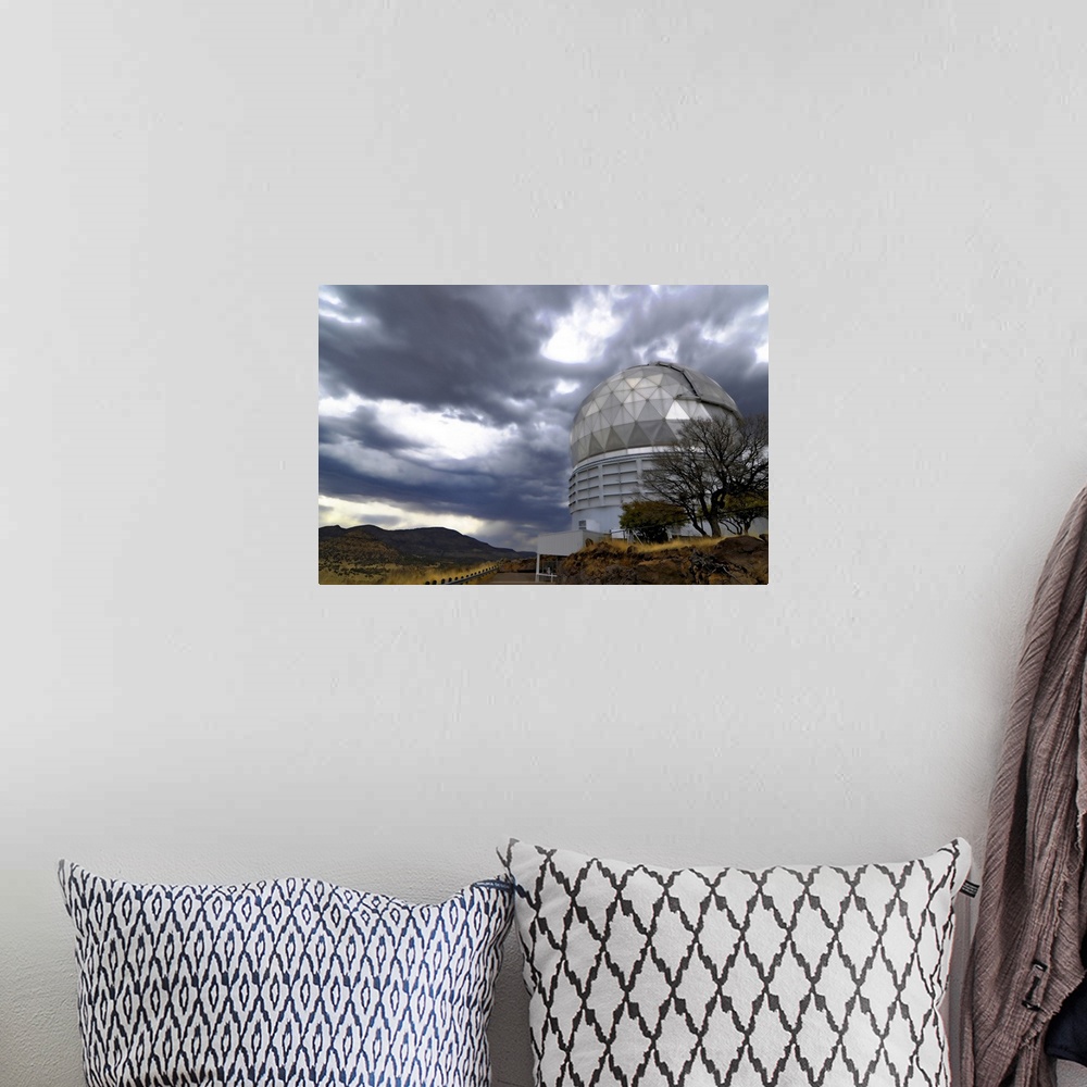 A bohemian room featuring HobbyEberly Telescope observatory dome at McDonald Observatory
