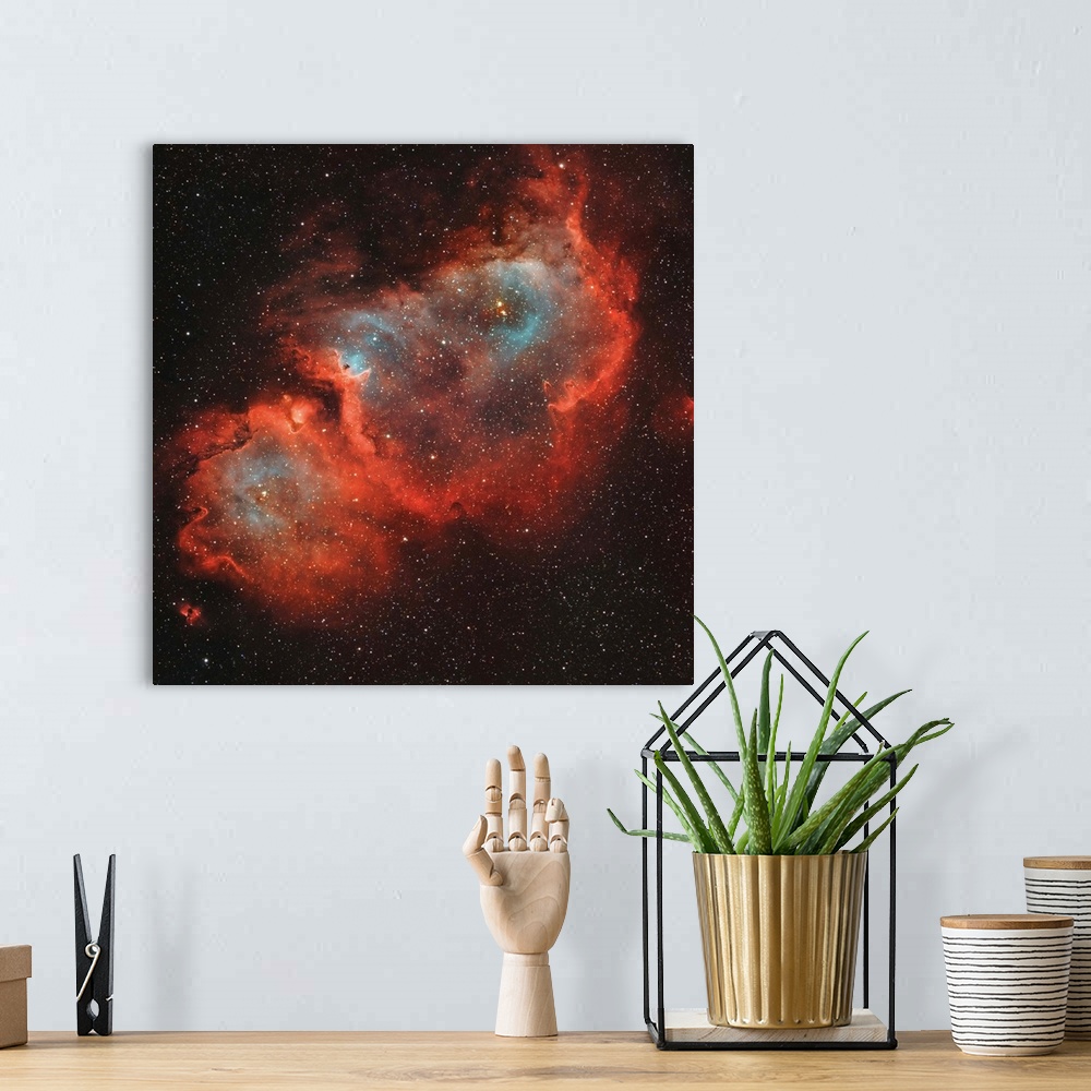 A bohemian room featuring IC 1848, the Soul Nebula.