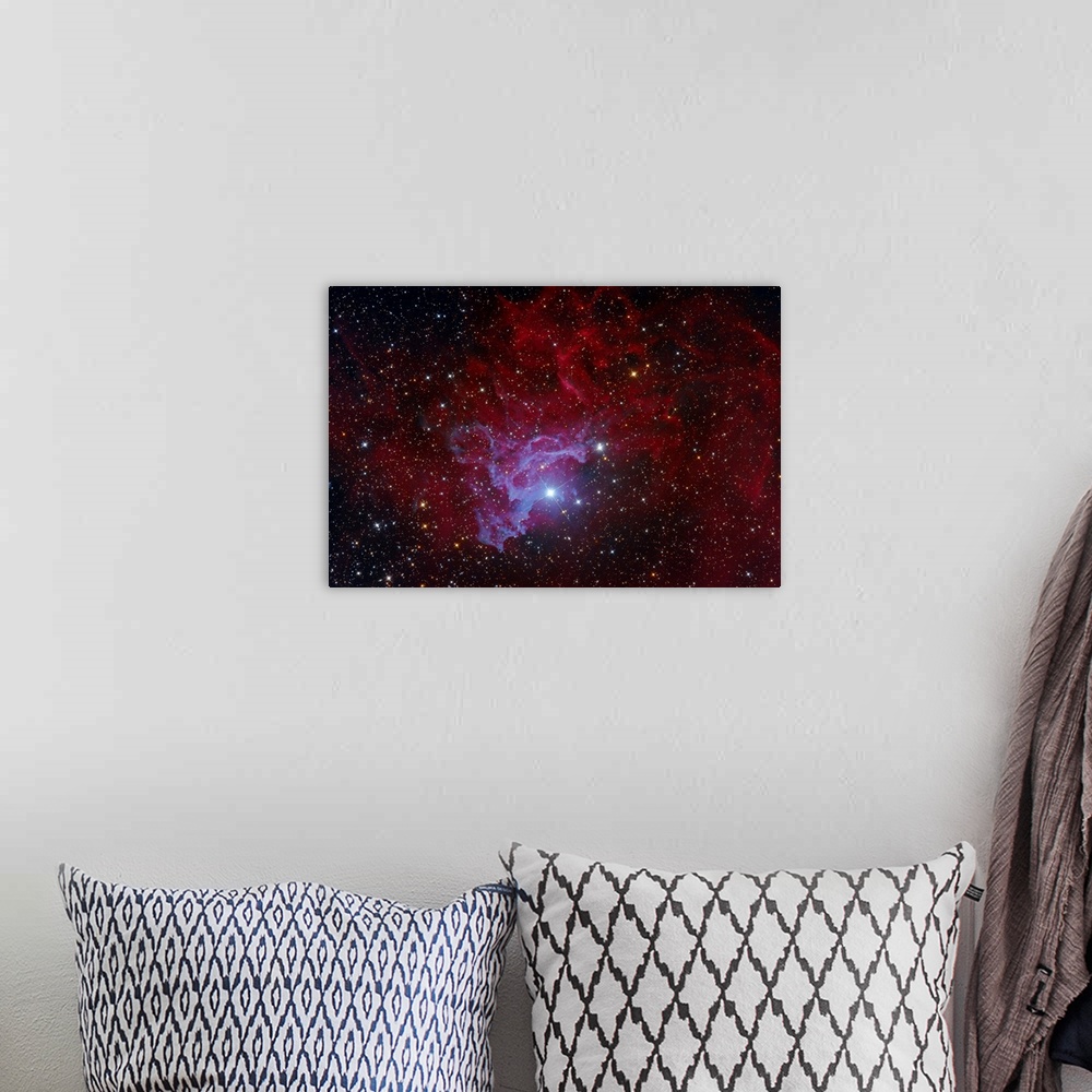 A bohemian room featuring IC 405, The Flaming Star Nebula