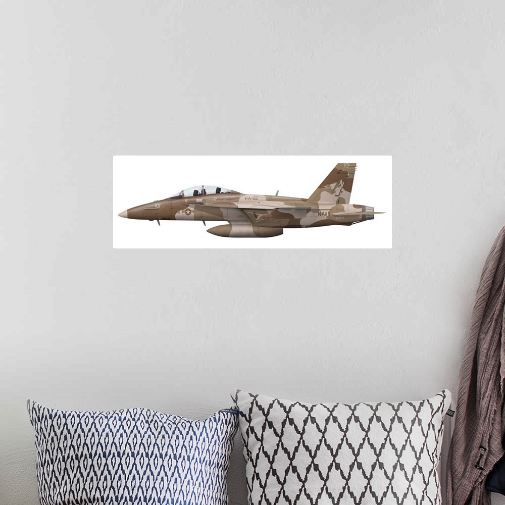 A bohemian room featuring F/A-18F Super Hornet assigned to VFA-122 Flying Eagles. As the West Coast Fleet Replacement Squad...