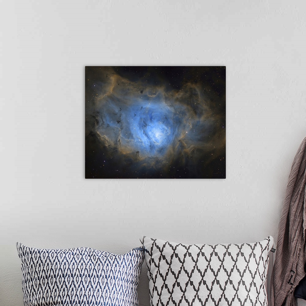 A bohemian room featuring Inside The Lagoon Nebula, Messier 8