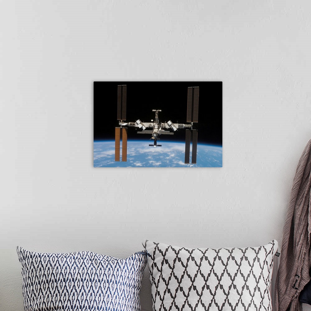 A bohemian room featuring International Space Station