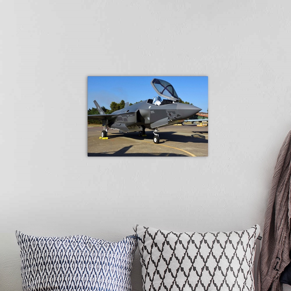 A bohemian room featuring Italian Air Force F-35A Lightning II from 32th Stormo.