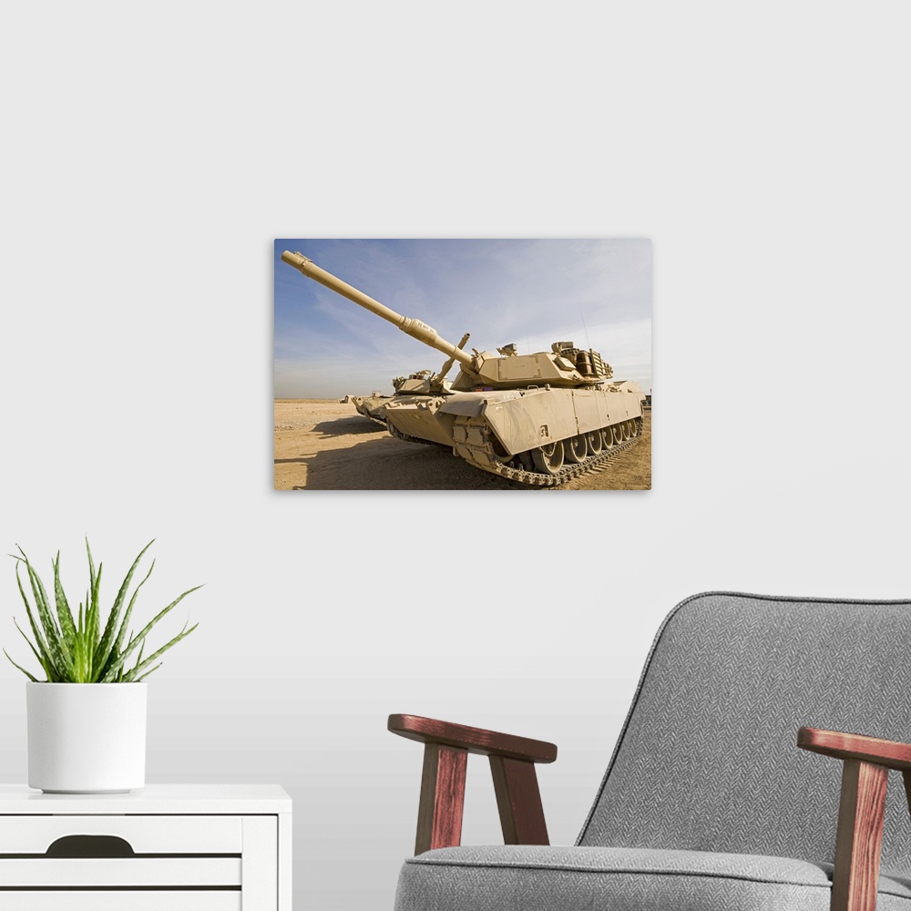 A modern room featuring ST Military Vehicles