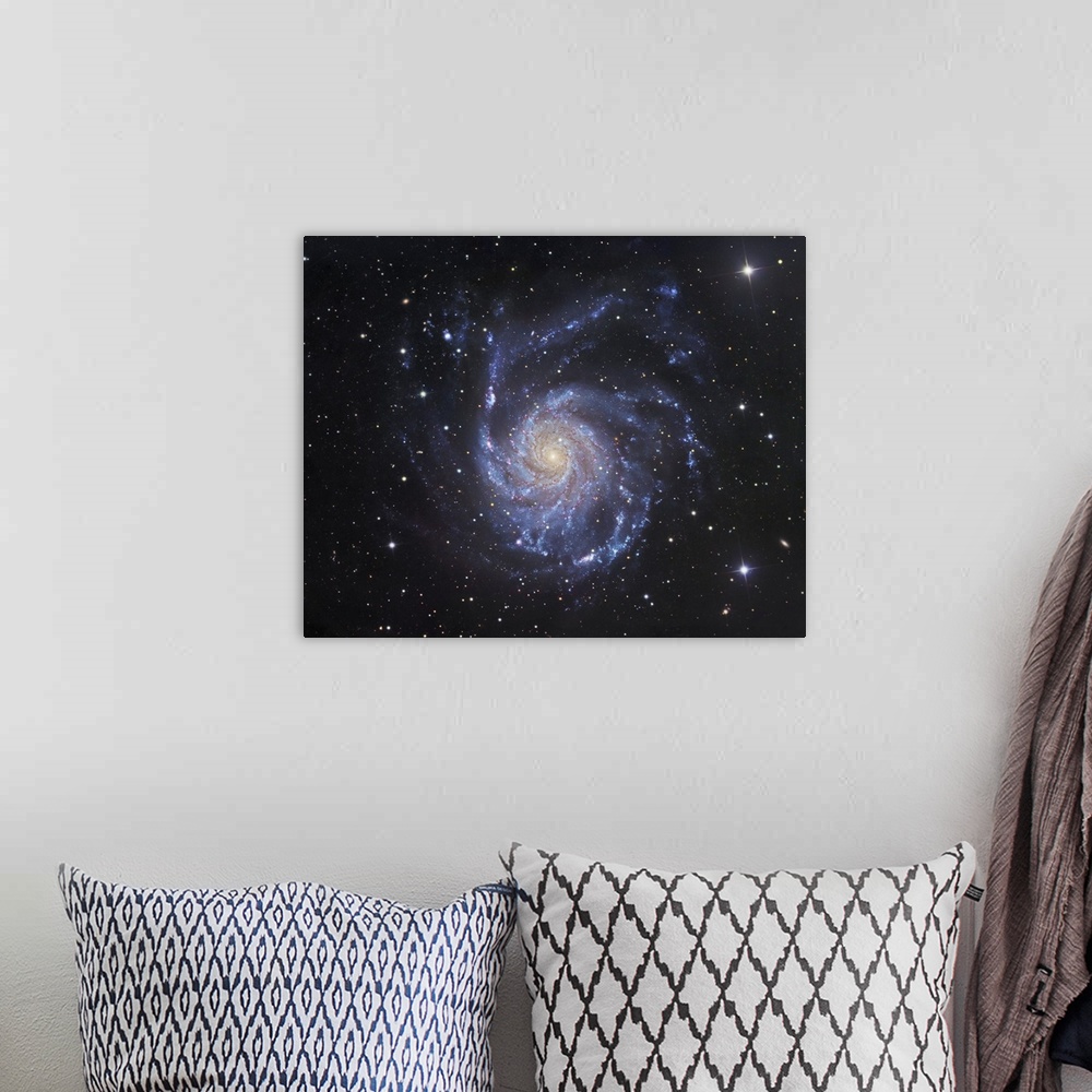 A bohemian room featuring M101, The Pinwheel Galaxy in Ursa Major