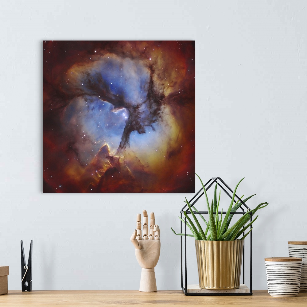 A bohemian room featuring M20, The Trifid Nebula in Sagittarius.