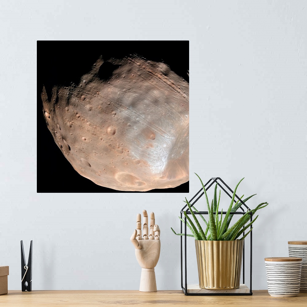 A bohemian room featuring Mars moon Phobos