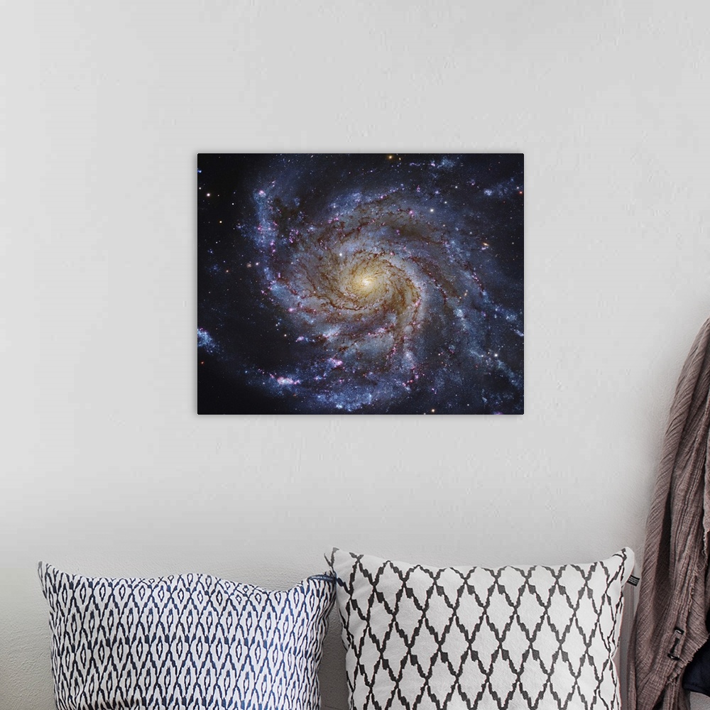 A bohemian room featuring Messier 101, The Pinwheel Galaxy in Ursa Major.