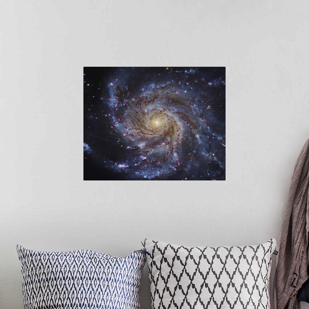 A bohemian room featuring Messier 101, The Pinwheel Galaxy in Ursa Major.