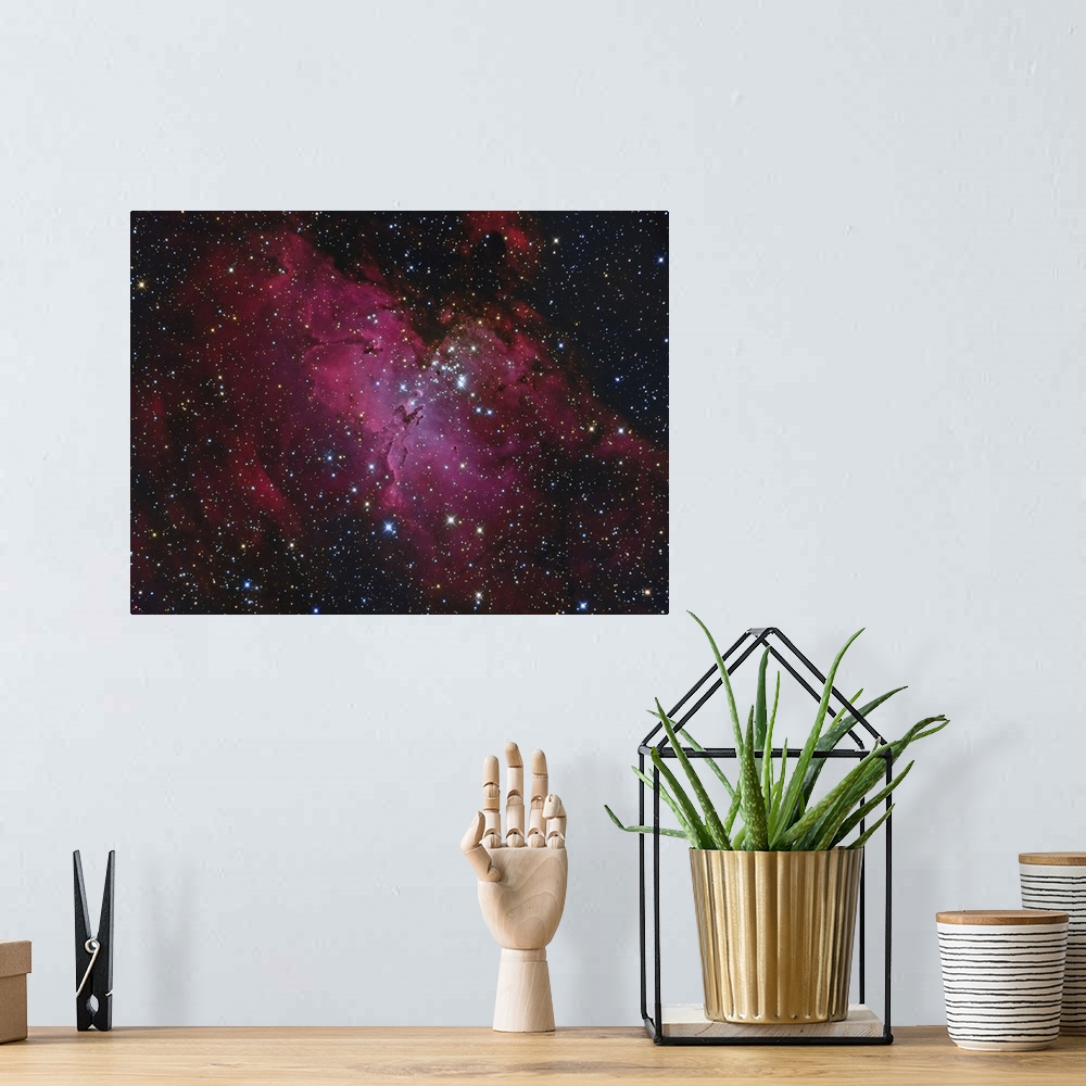 A bohemian room featuring Messier 16, The Eagle Nebula in Serpens.