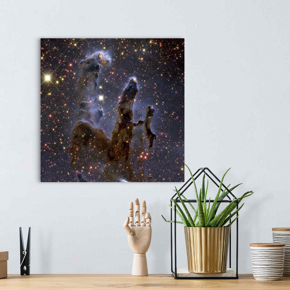 A bohemian room featuring Messier 16, The Eagle Nebula in Serpens.