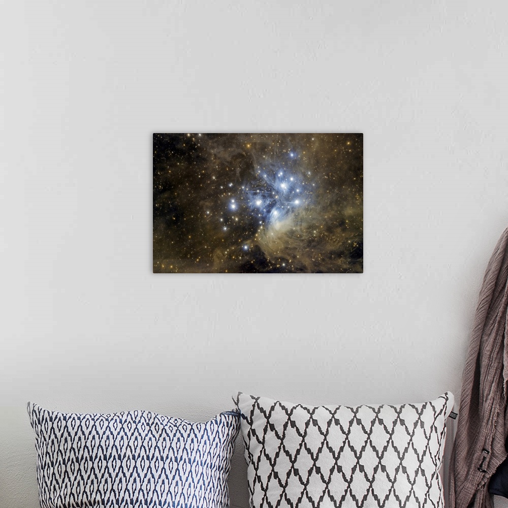 A bohemian room featuring Messier 45, the Pleiades.