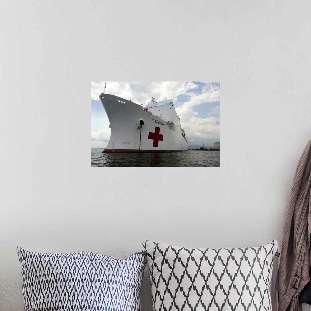A bohemian room featuring April 13, 2011 - The Military Sealift Command hospital ship USNS Comfort (T-AH 20) is conducting ...