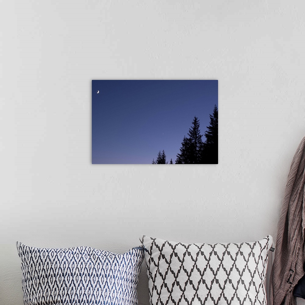 A bohemian room featuring Moon Venus and Jupiter Conjunction
