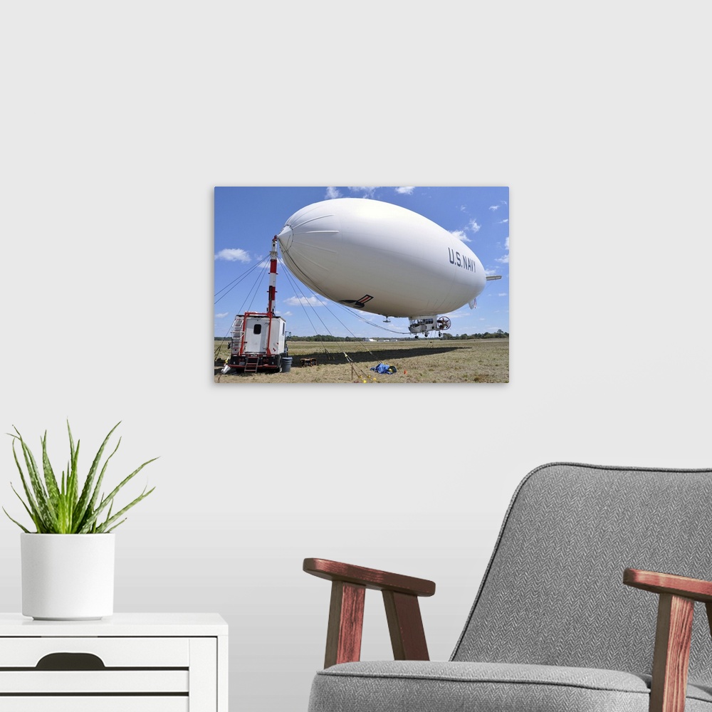 A modern room featuring Fernandina Beach, Florida, March 26, 2013 - MZ-3A, the U.S. Navy's only airship currently in oper...