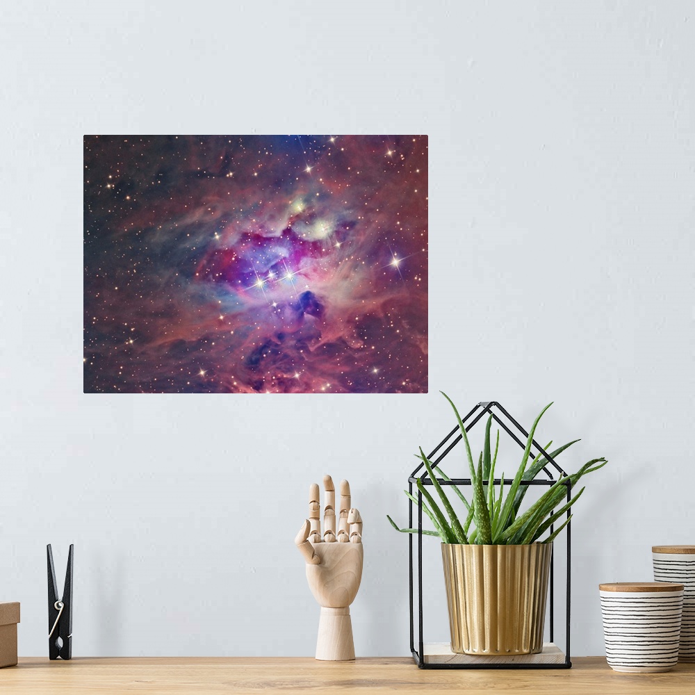 A bohemian room featuring NGC 1973, The Running Man Nebula.