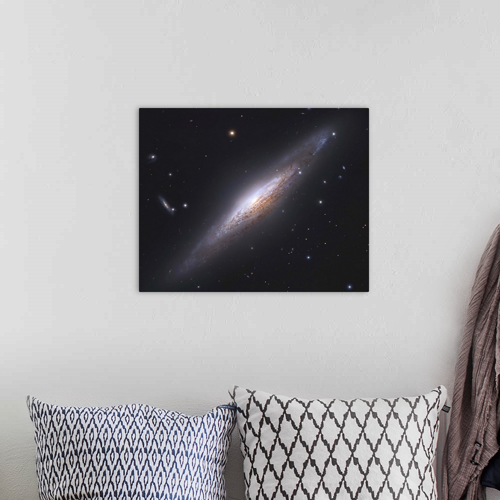 A bohemian room featuring NGC 2683, spiral galaxy in Lynx.