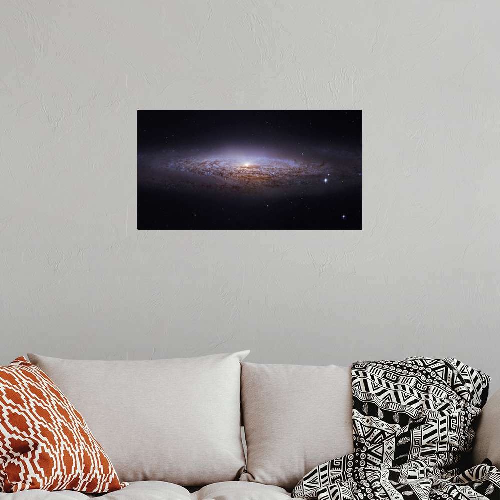 A bohemian room featuring NGC 2683 Unbarred Spiral Galaxy in Lynx