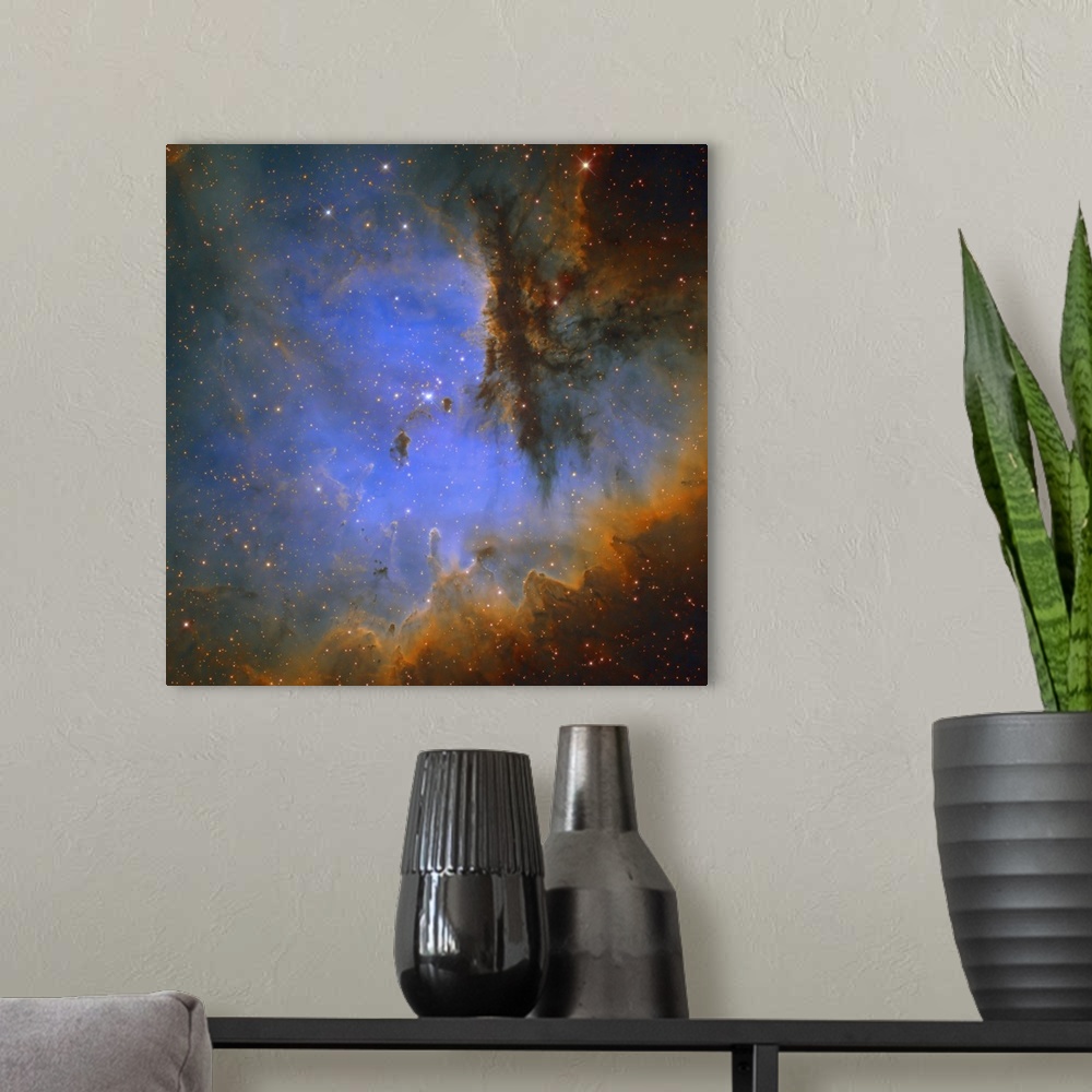 A modern room featuring NGC 281