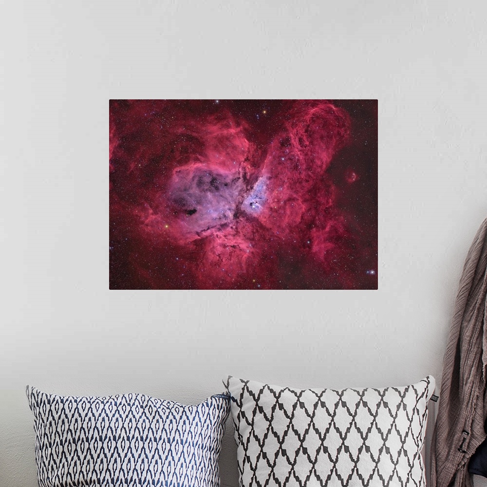 A bohemian room featuring NGC 3372, The Eta Carinae Nebula.