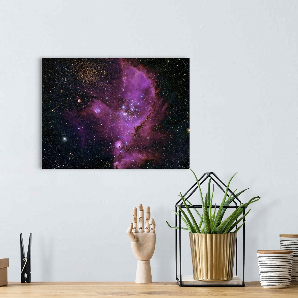 A bohemian room featuring NGC 346 Open Cluster and Nebula Complex in the Small Magellanic Cloud