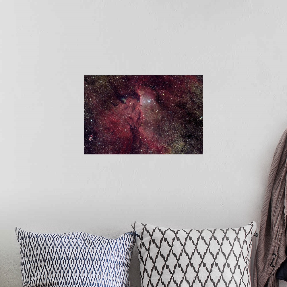 A bohemian room featuring NGC 6188 is an emission nebula in Ara.