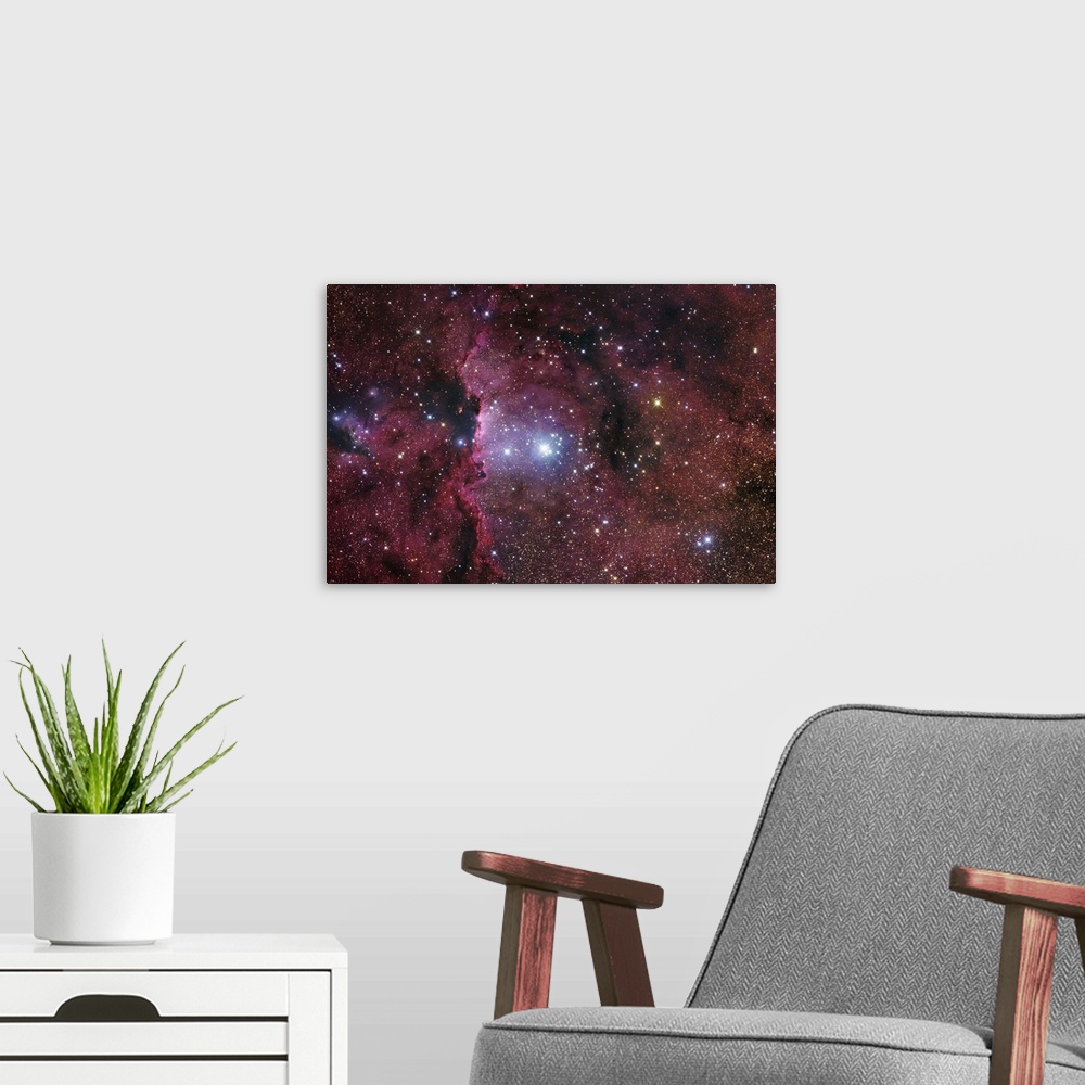 A modern room featuring NGC 6188 Starforming Region in Ara