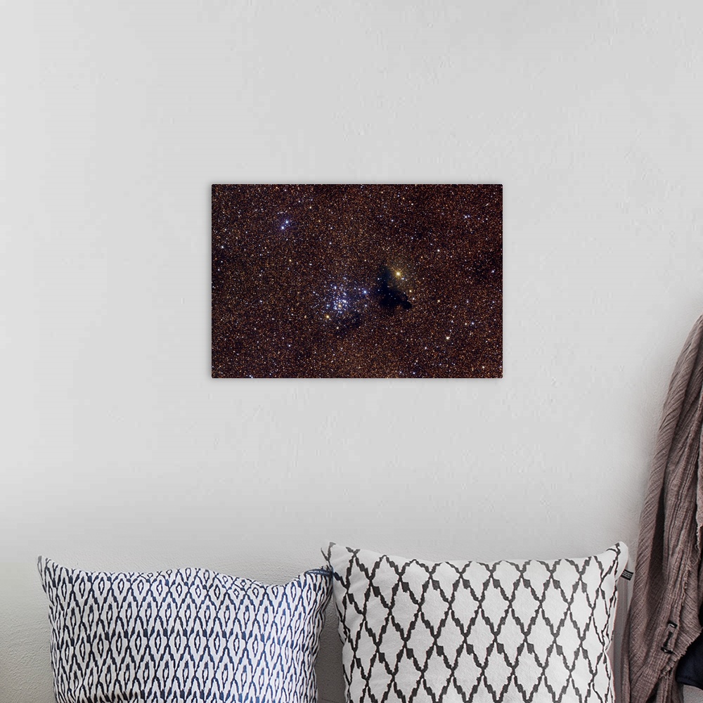 A bohemian room featuring NGC 6520 an open cluster in the constellation Sagittarius