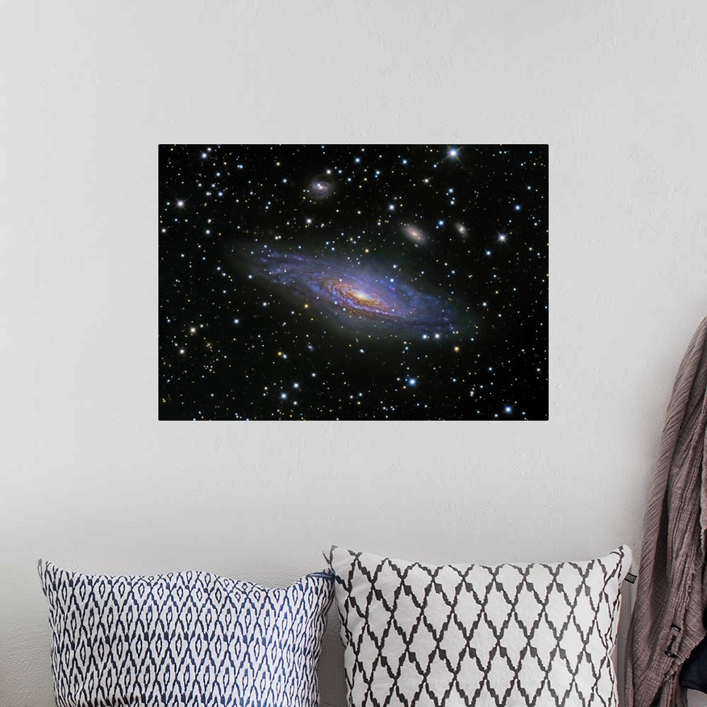 A bohemian room featuring NGC7331 Galaxy and its companion galaxies