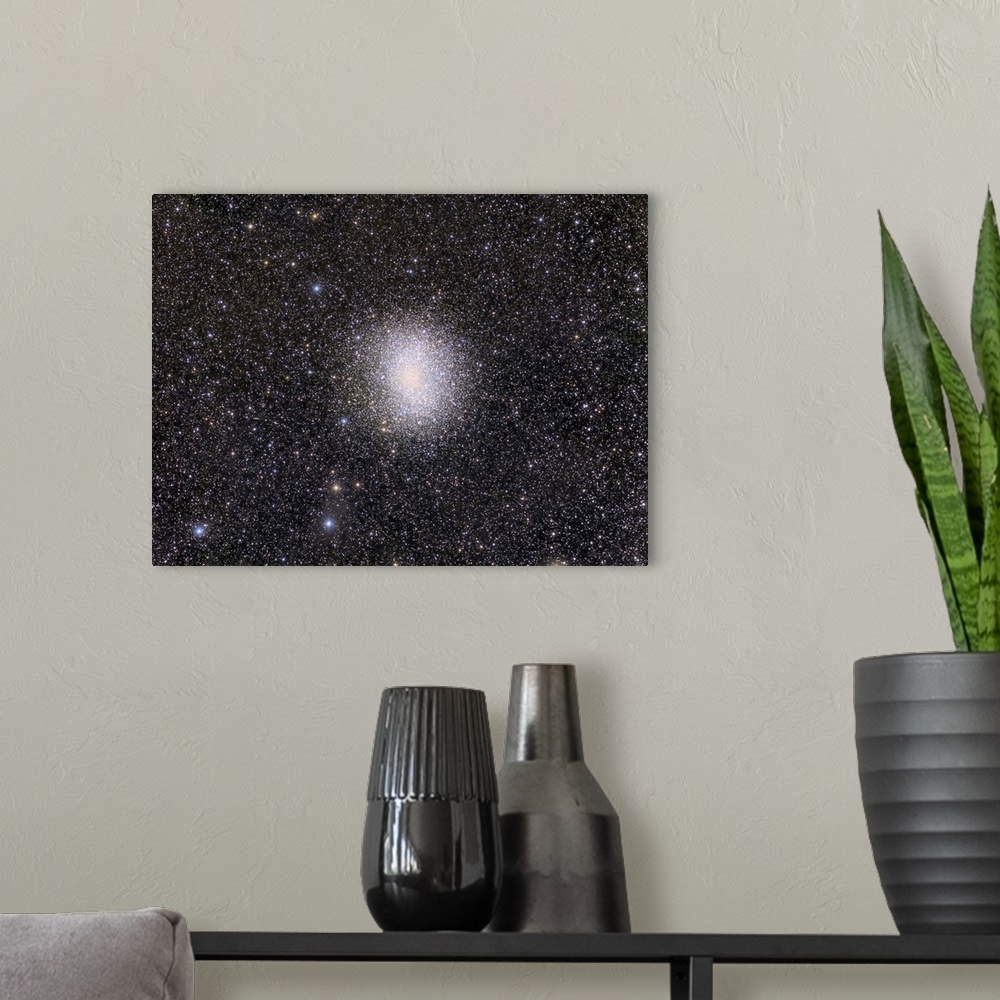 A modern room featuring Omega Centauri globular star cluster.
