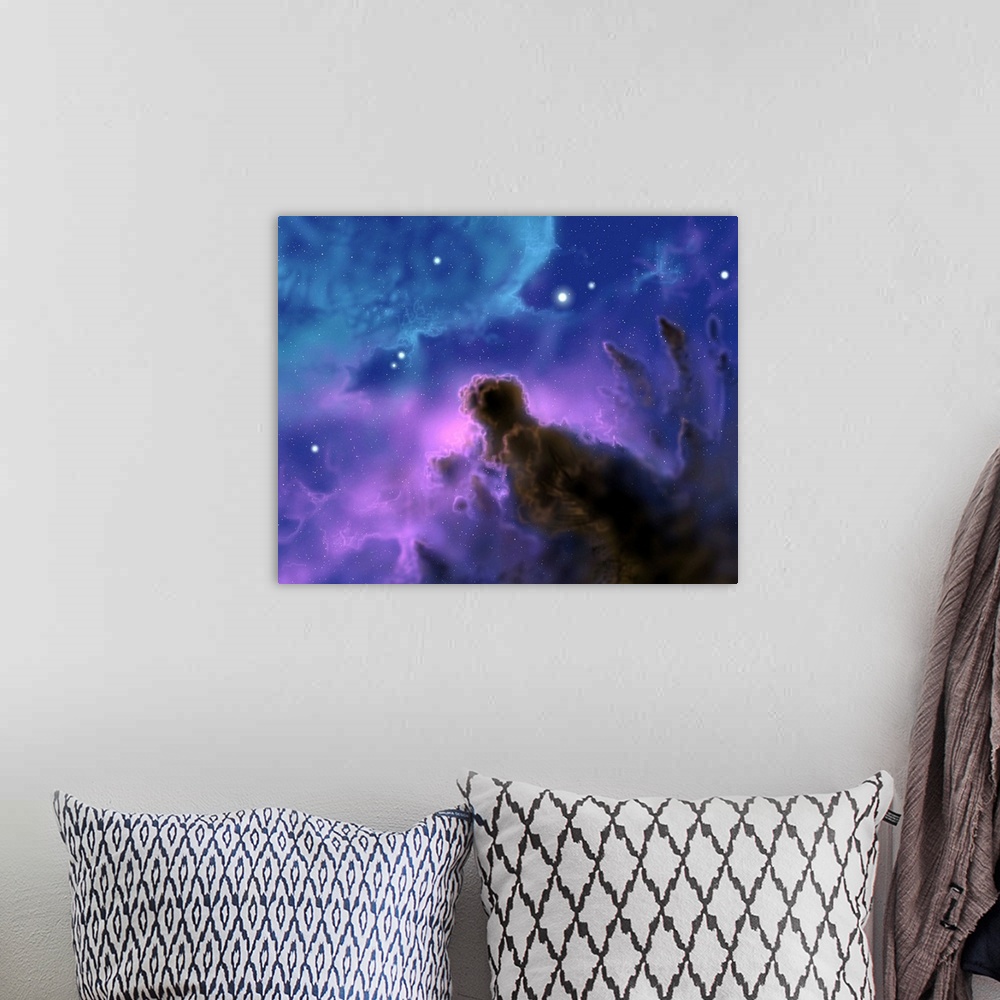 A bohemian room featuring Our Sun may have formed from a protostellar nebula like this one.