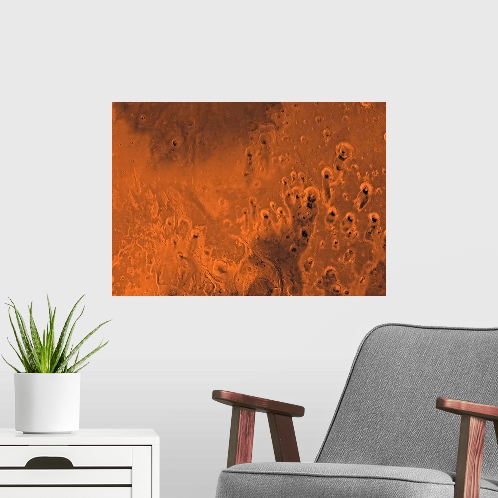 A modern room featuring Oxia Palus region of Mars