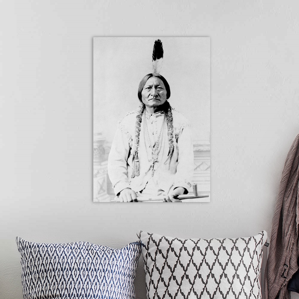 A bohemian room featuring Sitting Bull, a Hunkpapa Lakota tribal chief.