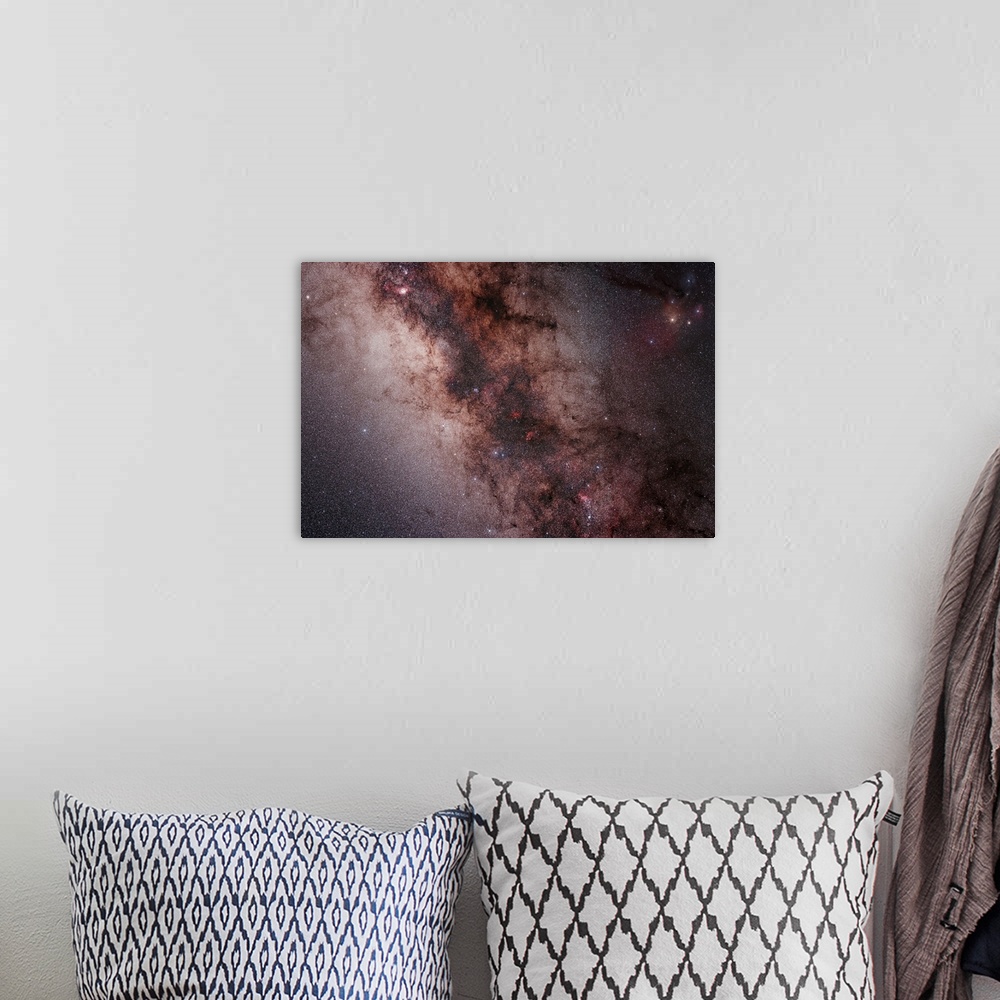 A bohemian room featuring Stars nebulae and dust clouds around the center of the Milky Way