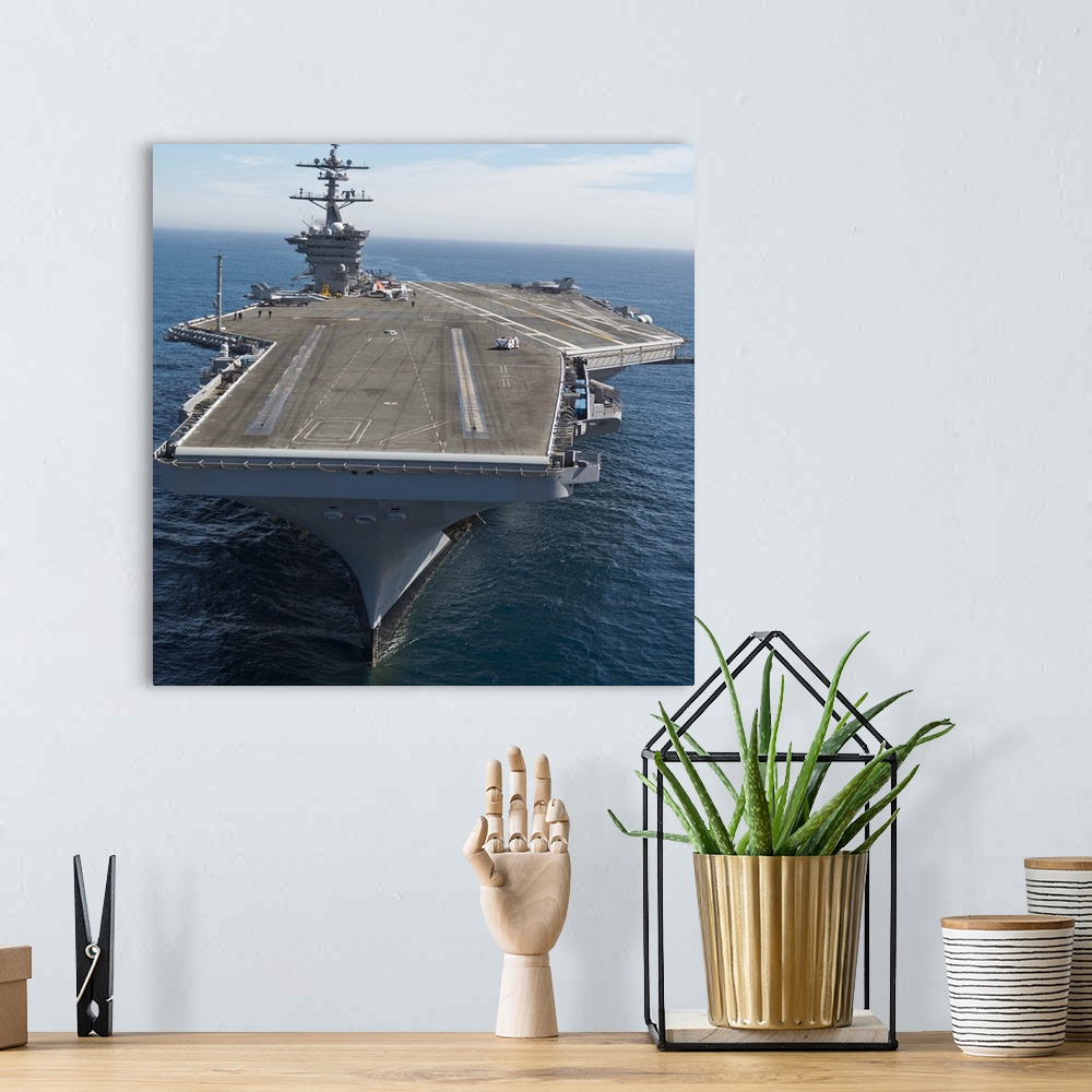A bohemian room featuring Pacific Ocean, February 15, 2013 - The aircraft carrier USS Carl Vinson is underway conducting Pr...