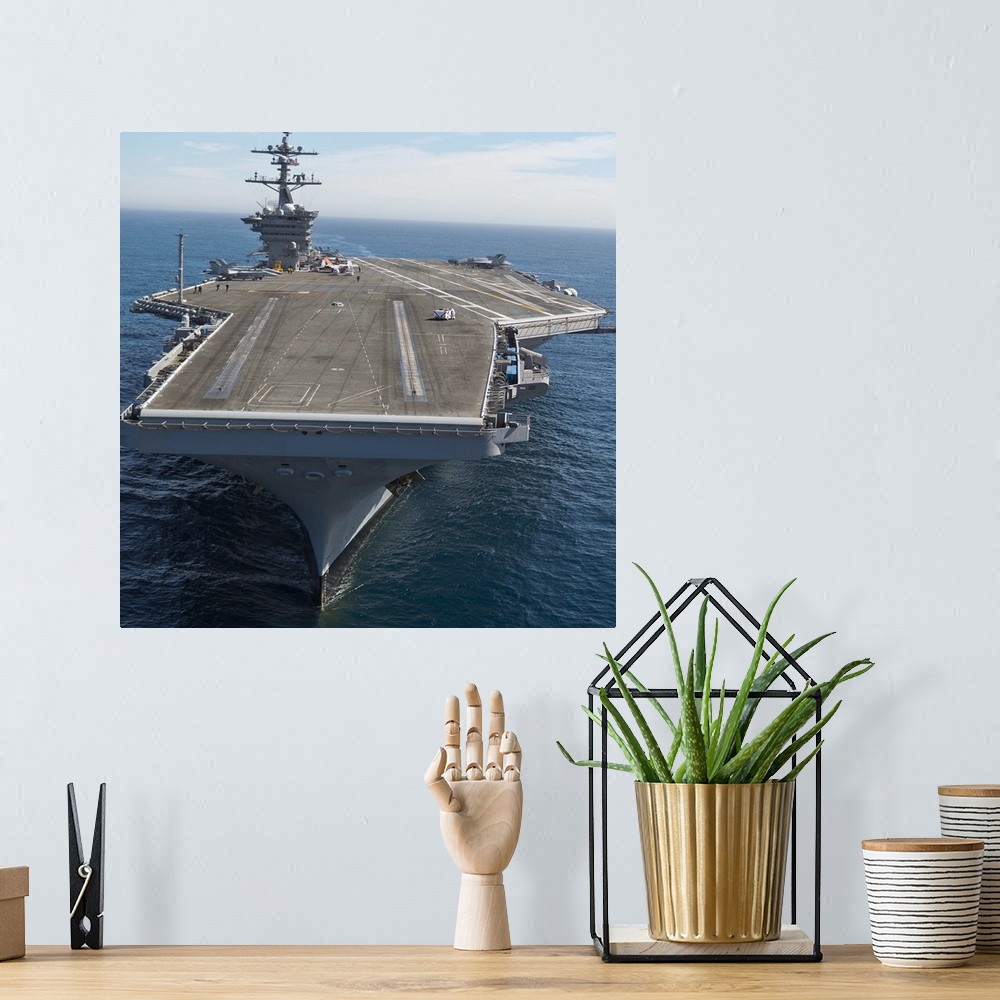 A bohemian room featuring Pacific Ocean, February 15, 2013 - The aircraft carrier USS Carl Vinson is underway conducting Pr...